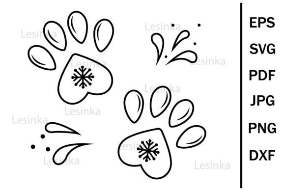 Animal Footprint: Graphics & Illustrations for Seasonal Digital Products