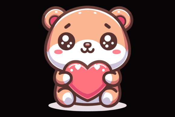 Animal Hugging Heart Sublimation: Graphics & Illustrations for Warm Branding