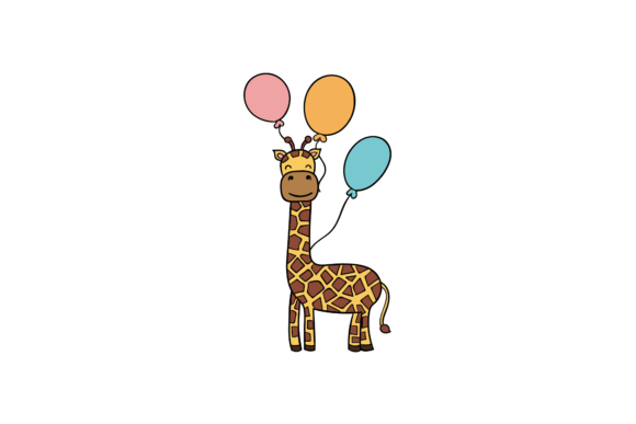 Birthday Animal Party Celebration Graphics & Illustrations