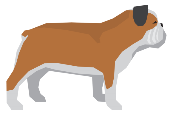 Bulldog Side View Graphics & Illustrations