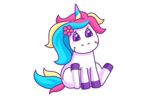 Cartoon Unicorn Graphics & Illustrations