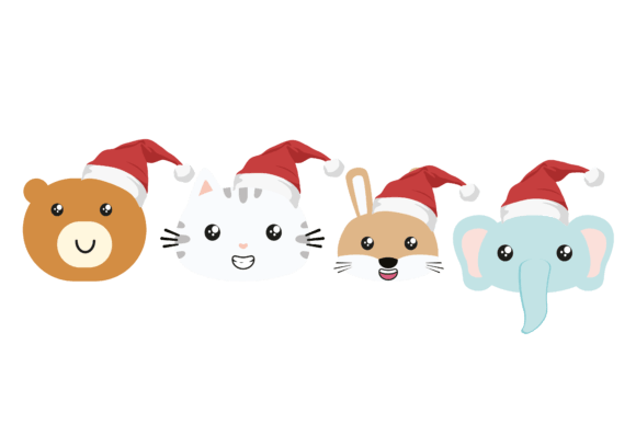 Cute Animal Christmas Design: Graphics & Illustrations for Joyful Branding
