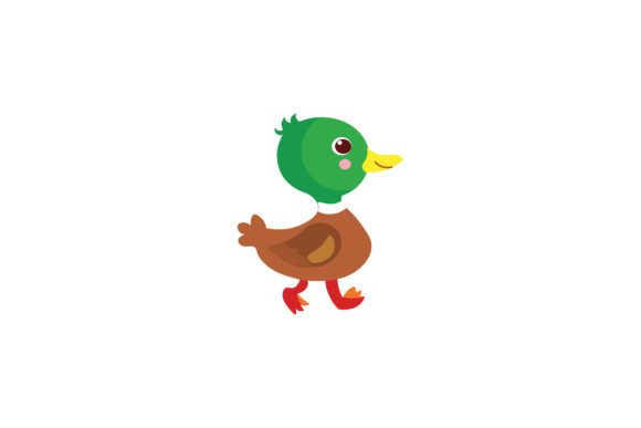 Cute Animal Duck Illustrations Vector Graphics
