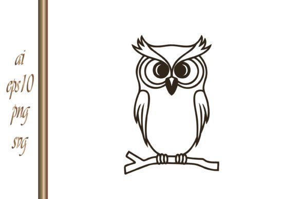 Doodle Owl Icon Animal Coloring Book: Graphics & Illustrations