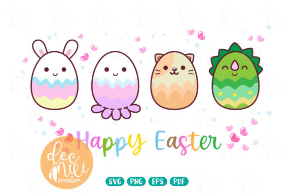 Easter Eggs with Different Animal