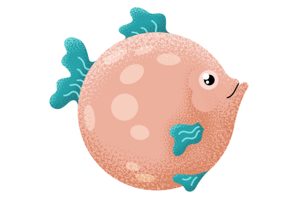 Ocean Fish. Exotic Aquarium Animal Icon: Graphics & Illustrations