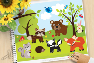 Sherwood Forest Animal Clipart: Graphics & Illustrations