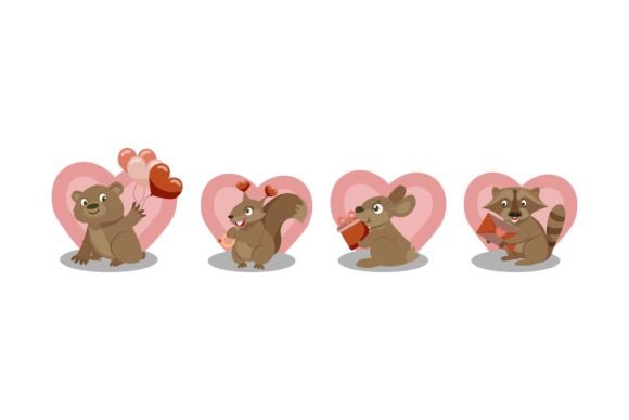Valentine Animal: Friendly Illustrations & Graphics for Local Brands