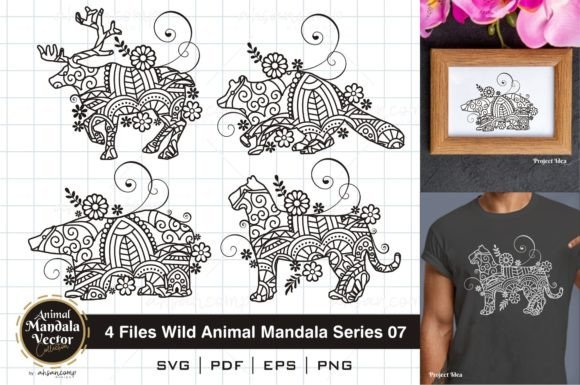 Wild Animal Mandala Series 07 Graphics & Illustrations