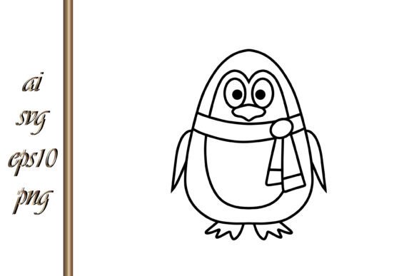 Xmas Animal Christmas Penguin Vector: Festive Graphics & Illustrations